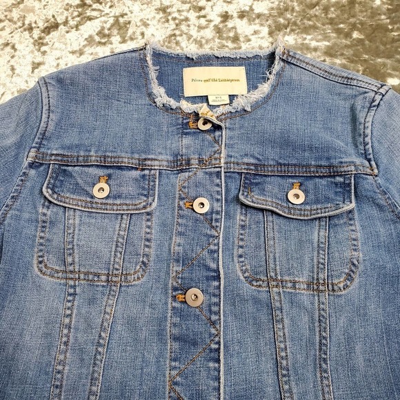 Anthropologie Pilcro Flounce Denim Jacket - Picture 9 of 11